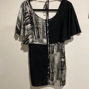 Forever 21 black with pattern dress 👗